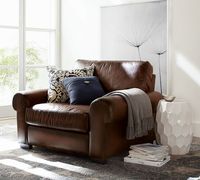 Turner Roll Arm Leather Armchair