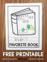 Favorite Book Free Printable from Simply Kinder