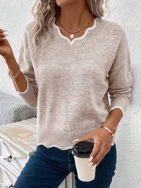 Stay cozy and stylish with the SHEIN LUNE Striped Drop Shoulder Sweater. Featuring a relaxed fit and trendy striped pattern, this versatile piece is perfect for layering on chilly days or pairing with your favorite jeans for a casual, chic look. Shop now to add this wardrobe essential to your collection!