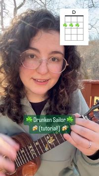 happy st Patrick’s day!! Let’s use our roll strum technique to play this fun traditional tune. 🍻☘️✨ Uke: flight spirit (fretboard inlays from Amazon) #jiggywithviggy #ukulele #ukuleletutorial #stpatricksday #drunkensailor #flightukulele