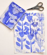 Art with Kids: Collograph Flower