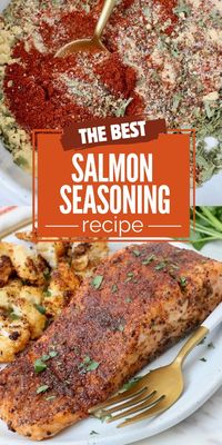 This Salmon Seasoning is the perfect dry rub for salmon prepared in a variety of ways. Whether you’re making baked salmon, grilled salmon, pan seared salmon, or healthy air fryer salmon, this rub will add a delicious amount of flavor to any salmon recipe! It’s easy to mix up in just 5 minutes, with 8 simple ingredients.