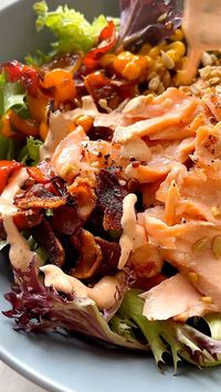 Salmon Salad with Smokey Ranch