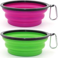 Dog Bowl Pet Collapsible Bowls, 2 Pack Collapsible Dog Water Bowls for Cats Dogs