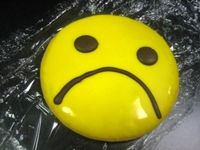 Yellow Sad Face Cookie