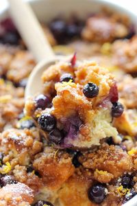 Baked Blueberry Lemon French Toast - Damn Delicious