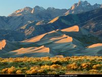 Great Sand Dunes, Colorado - Sangre de Cristo mountains in the background.