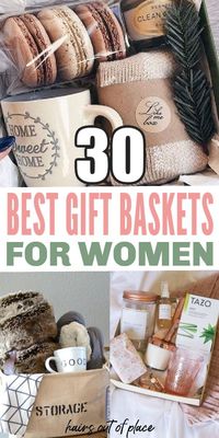 Enjoy these 30 DIY holiday gift baskets for women with the cutest and easiest gift ideas!