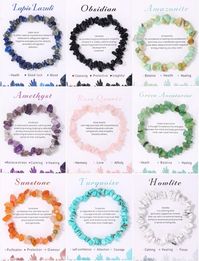 PRICES MAY VARY. Gemstone Bracelets Set -- You will get 9 pcs different chakra healing chip bracelets,Including amazonite bracelet,sunstone bracelet,amethyst bracelet, rose quartz bracelet, green aventurine bracelet,obsidian bracelet, lapis Lazuli bracelet, turquoise bracelet,howlite bracelet. A variety of colors and styles, suitable for your daily wear and replacement, or to share with your friends, family. High Quality Materials--These gemstone stretch bracelets set are made of natural healing