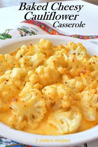 Baked Cheesy Cauliflower Casserole is like eating cauliflower mac and cheese, only instead of pasta as in the "mac," it's packed with only cauliflower!  Super easy and impossible to mess up. Keto-friendly, gluten-free and TOTALLY DELICIOUS!