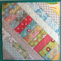 Fun quilt as you go reversible scrap quilt.