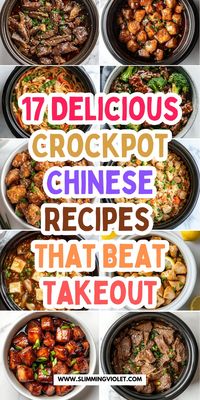 Skip the takeout and try these 17 Delicious Crockpot Chinese Recipes instead! From savory sesame chicken to flavorful Mongolian beef, these recipes are easy, healthy, and full of bold flavors. Perfect for busy weeknights, these dishes will make you forget all about takeout. Save this pin to enjoy delicious homemade Chinese food without the hassle!