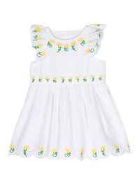 Compre Stella McCartney Kids Vestido com bordado floral