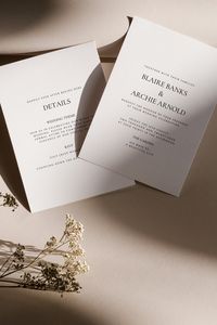 Elevate your wedding preparations with our elegant and minimalist wedding invitation, designed for the timeless and chic bride. Our customisable downloadable invitation combines sophistication and simplicity, ensuring that your special day starts with a touch of class. Product Features: Elegant Design: This invitation features a clean and refined layout with subtle, tasteful details that exude elegance and timelessness. Minimalist Aesthetic: Perfect for the modern bride, our design emphasises si