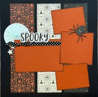 Spooky - Creepin' It Real, Halloween Themed 2 Page DIY Scrapbooking La – Crop-A-Latte