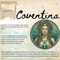 Unlike some other goddesses in ancient mythology, there is limited information about Coventina's myths or stories. Much of what is known comes from the archaeological evidence rather than narrative texts. Some scholars suggest that Coventina's cult may have been influenced by Roman water nymphs or goddesses associated with springs and wells.