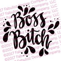 Boss Bitch Typographic Illustration 10 x 10 | Etsy