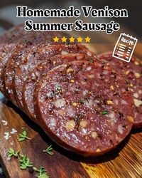 Classic Homemade Venison Summer Sausage - Luscious Recipes