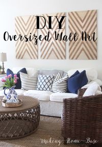 DIY oversized wall art