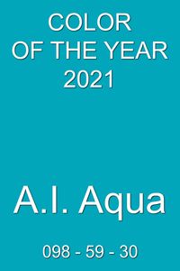 A.I. Aqua (Artificial Intelligence) Color of the Year 2021 #ss2021 #trendcolor