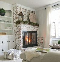 35 Gorgeous Natural Brick Fireplace Ideas (Part 2)