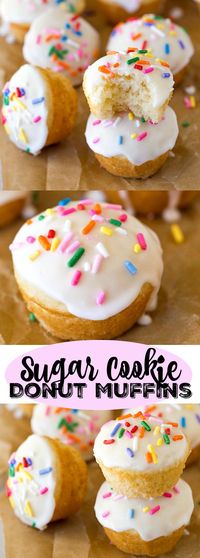 Sugar Cookie Donut Muffin Recipe