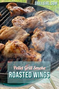 Smoke roasting chicken wings on your pellet grill is an amazing, delicious and simple way to create a perfect pile of awesome treats. #pelletsmoker #chickenwings #roastedwings #bbqrecipes