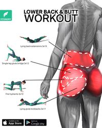 Have you been complaining about your lower back pain? One of the best treatments are exercises. Give it a try to these workouts that are perfectly designed to target your lower back pain, but will also target your glutes that will give you a bigger, lifted, rounded booty shape. These workouts can be completed at home with all in one workout plan. #buttworkout #backworkout #exerciseplan #extremefitness #musclebuilding #glutesworkout #fitnesschallenge #athomeworkout #exerciseplan #glutesexercises