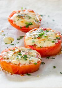 Baked Parmesan Tomatoes | Jo Cooks  #tomatoes #appetizers #parmesan