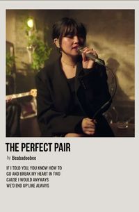 minimal polaroid song poster for the perfect pair by beabadoobee