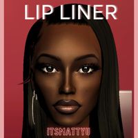 i created this lip liner for the sims 2 cause we didn't have any!! here is how it works with a black lipstick and gloss, because it is layerable with lipsticks!! :

here is how it looks alone:

and h…