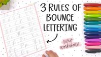 3 Rules of Bounce Lettering for Beginners - Ensign Insights