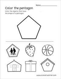 homeschool pentagon preschool activity