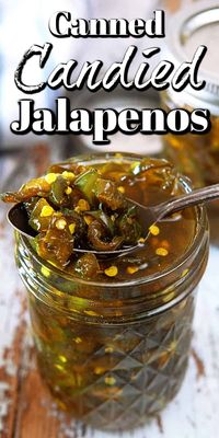 These Canned Candied Jalapenos are also called Cowboy Candy and are great on a burger, tacos, hot dogs or just right out of the jar. 