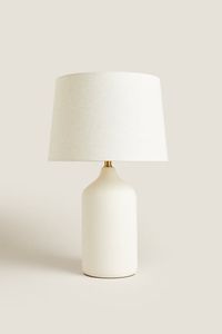 WHITE CERAMIC BASE LAMP - White | ZARA United States