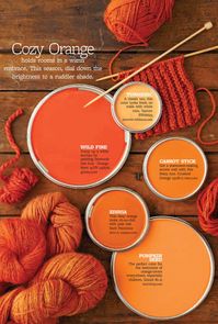 Better Homes and Gardens - Cozy Orange #cozybedroomdecoratingideascolorschemes