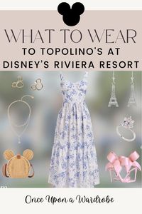 Dine in style at Topolino’s Terrace with this elegant date night outfit we planned for Disney’s Riviera Resort! Perfect for a romantic evening during your resort stay. Head to our blog for more Riviera outfits, including chic looks for DVC members, pool days, and resort exploration! #DisneyOutfit #RivieraOutfits #TopolinosOutfits #DateNightLook #DVCMember #ResortStay #DisneyRivieraResort #OnceUponAWardrobe