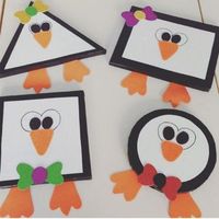 shapes penguin craft | Crafts and Worksheets for Preschool,Toddler and Kindergarten