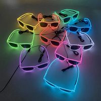 Fashion Led Lights Glasses El Neon Glow Light Sunglasses Light Up Party Toys Glow In The Dark Neon Party Favors For Wedding - Glow Party Supplies - AliExpress