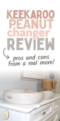 Wondering if the Keekaroo changing pad is worth it? // nursery vanilla drawers table dresser neutral white beige baby's room diaper station