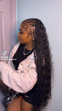 @hearts2kaylaa #fulani #braids #braidedhairstyle #weave #quickweave#hair #hairstyles