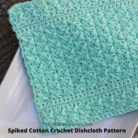 Spiked Crochet Cotton Dishcloth Pattern - First The Coffee Crochet