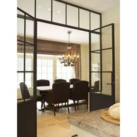 Interior steel french doors have long been a favorite choice of homeowners and the perfect design for homes. The glass panes allow plenty of natural and maximum light into the home, creating a beautiful spacious look. Interior french doors are perfect for separating two rooms that you will occasionally want to enjoy as a single large space. An interior steel french door with a 6-Lite panel and 2 narrow sidelights is classical as well as elegant! They will surely make your home decor look allurin