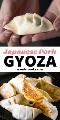 Loaded with pork, cabbage, spring onion and authentic Japanese seasonings, Japanese dumplings are a PINCH to make! Steam fry these tasty pork gyoza until crispy and golden, then serve or freeze for later. Includes tasty gyoza dipping sauce ideas.