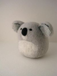 Felted Koala Bear Idea.