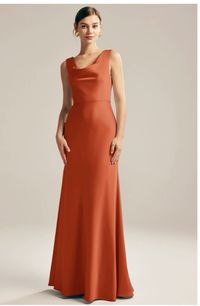 Dark orange bridesmaids dress $99.99