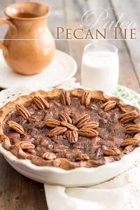 Paleo Pecan Pie | thehealthyfoodie.com