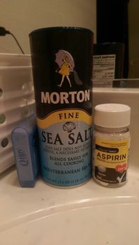 How to get rid of bump on nose piercing, mix sea salt crushed aspirin w/luke warm water to make a paste. Place around the nose ring on bump, go to sleep and next day its gone. If doesnt work in one day repeat til bump reduces in size til its gone.