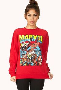 Cute marvel sweat shirt.