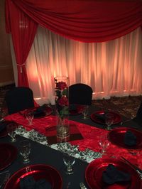 Phantom of the Opera theme decor #parisoperahouse #phantomoftheopera #lachefs… | Masquerade party decorations, Prom decor, Masquerade theme